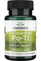 Swanson - Fo-Ti (He-Shou-Wu), 500mg - 60 caps - Nutri.se